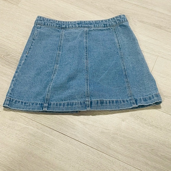 Forever 21 Denim Button-Front Mini Skirt - Picture 5 of 7